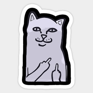 Cute Cat Funny Sticker